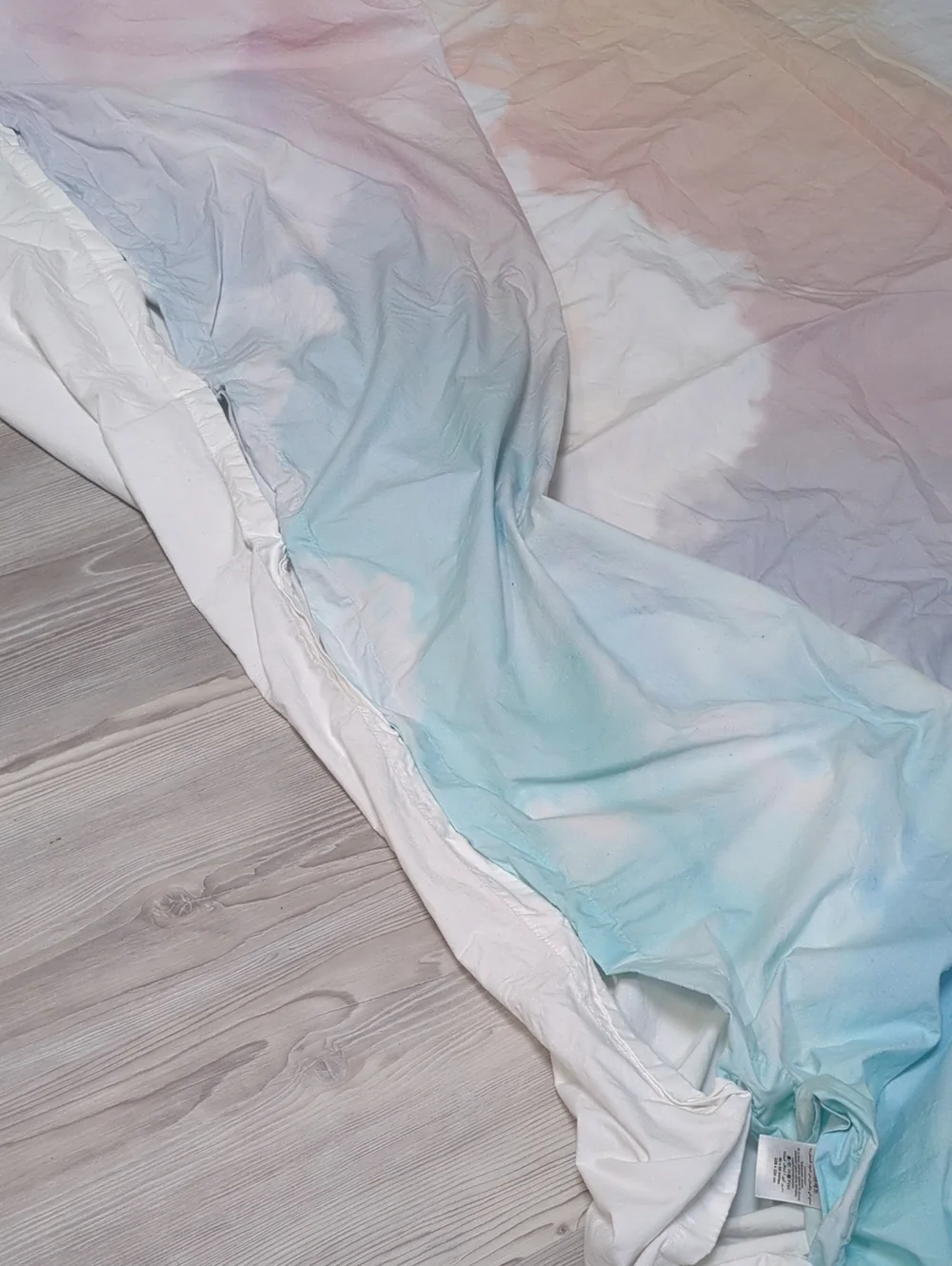 Pottery Barn Teen PBteen Full Queen Duvet Sham Pastel Watercolor Organic Cotton